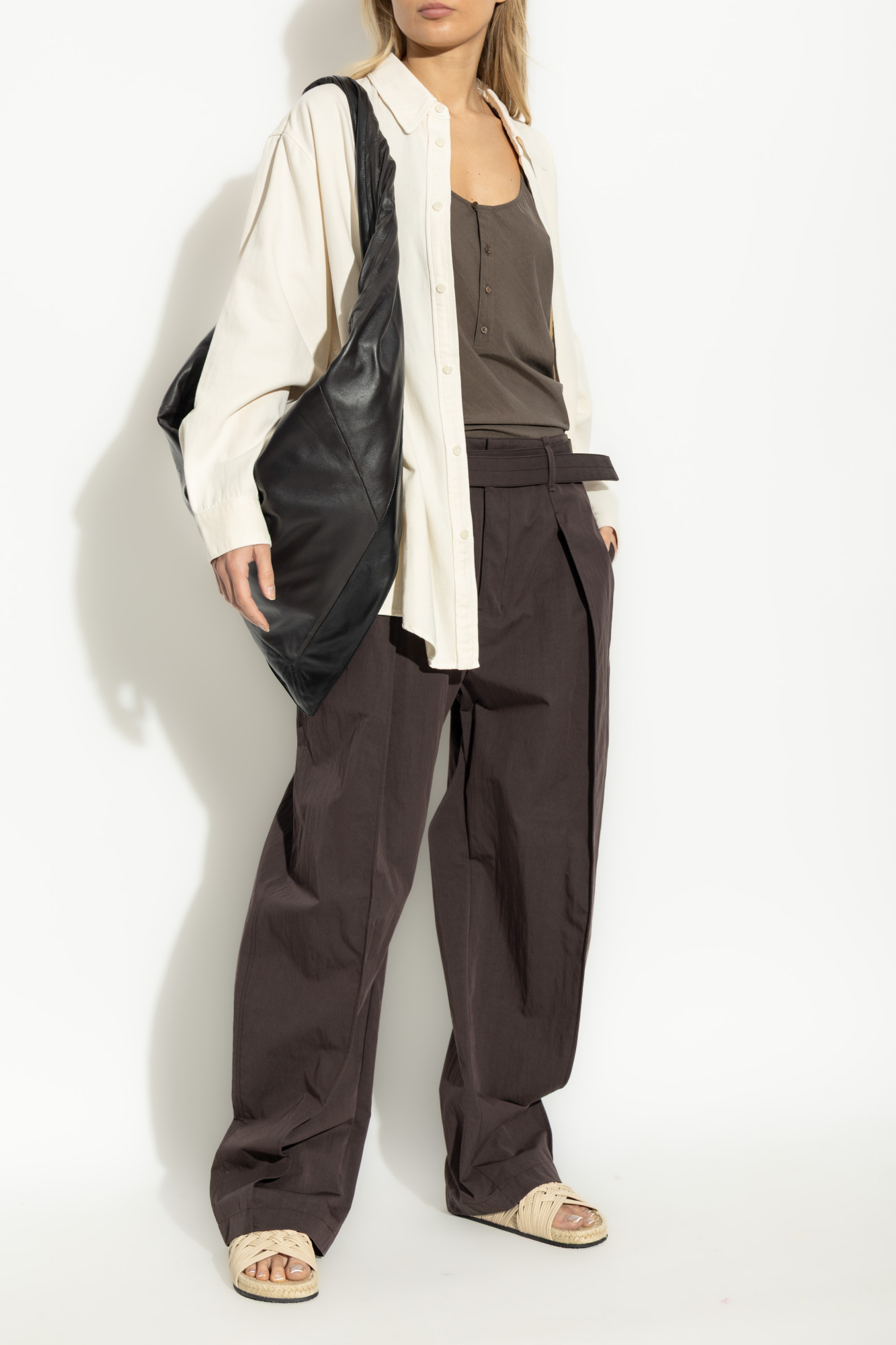 LEMAIRE レディース パンツ PA1177 LF1228 490 Lemaire Pants with belt | Women's Clothing | Vitkac